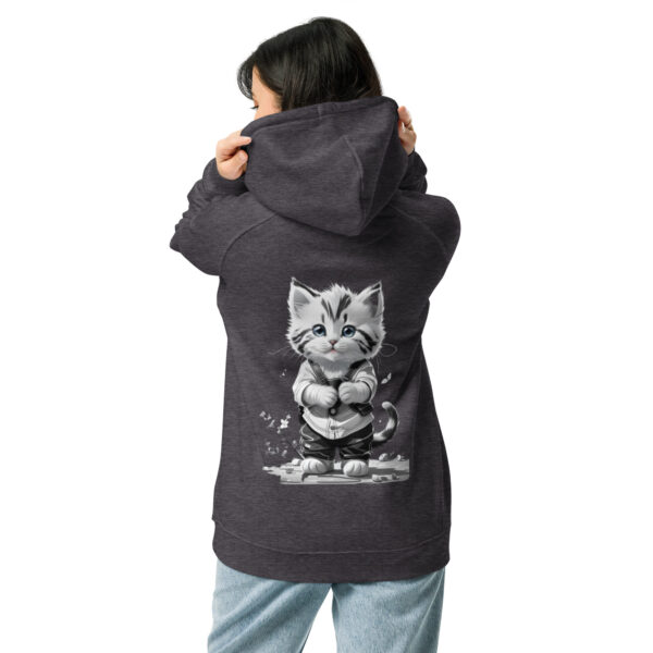 Sudadera Unisex Cat con ilustración en espalda - Image 3
